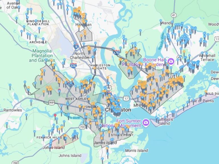 Example of zones with My Service Area software