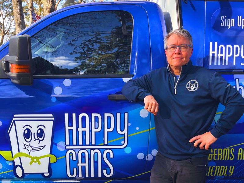 Picture of Chris Gentry with Happy Cans Truck